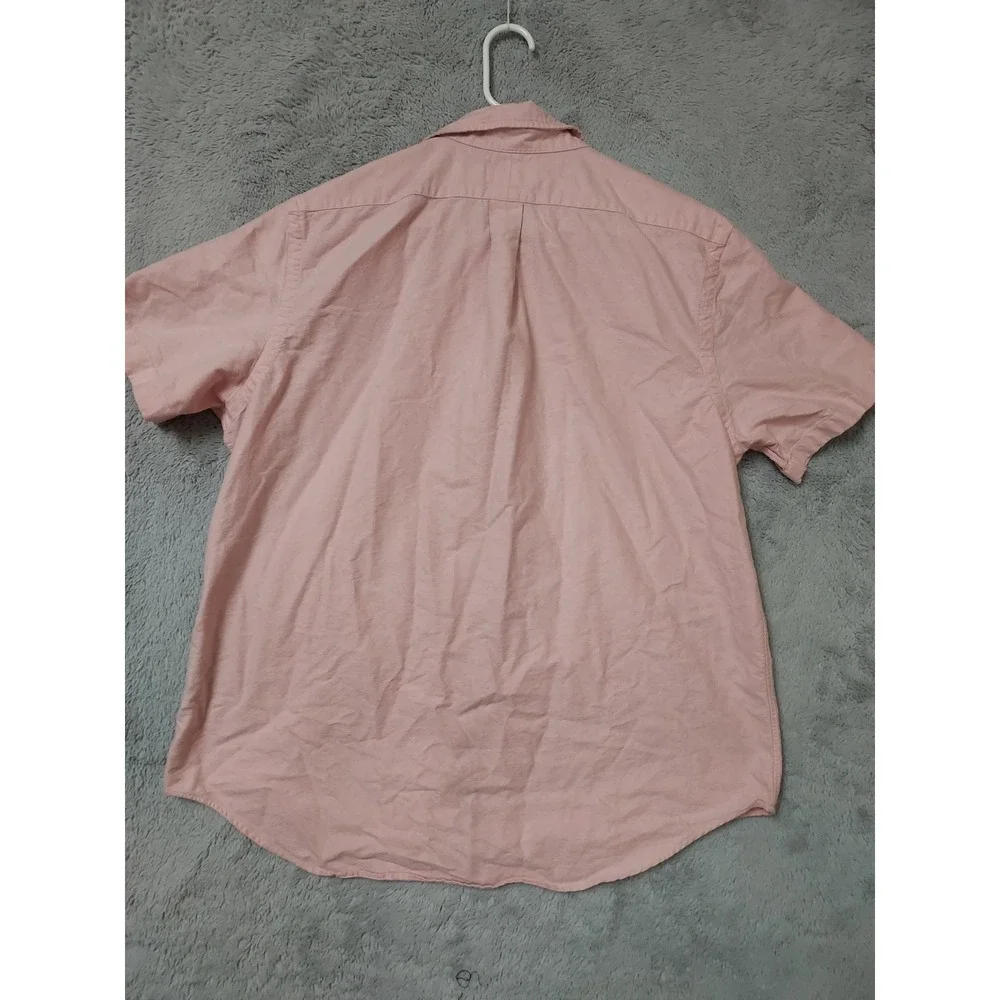 Polo Ralph Lauren Shirt Mens XL Classic Fit Oxford Short Sleeve Pink Flesh Pony